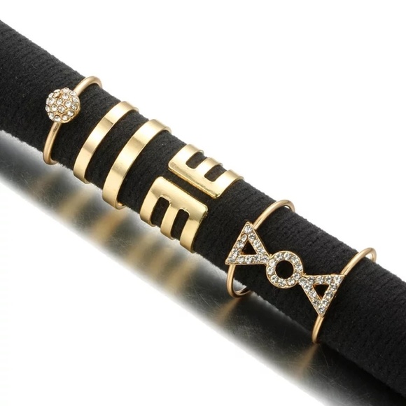 NEW 5 PC SET BOHEMIAN MIDI RING SET - Picture 6 of 6